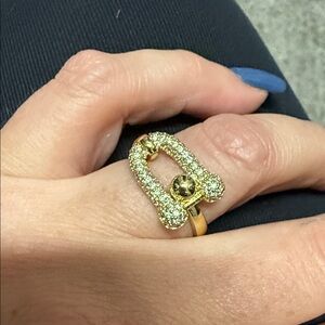 Gold and Silver Women's Ring